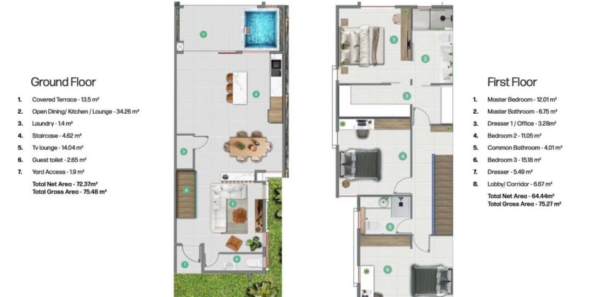 Opportunité unique : Duplex à vendre, accessible aux étrangers, dans le centre de Tamarin