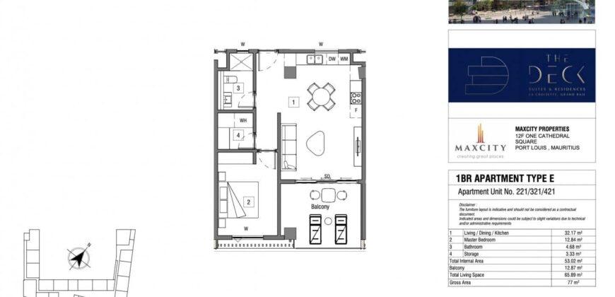 A investir: Appartement agréable avec piscine commune à Grand Baie La Croisette, accessible aux étrangers